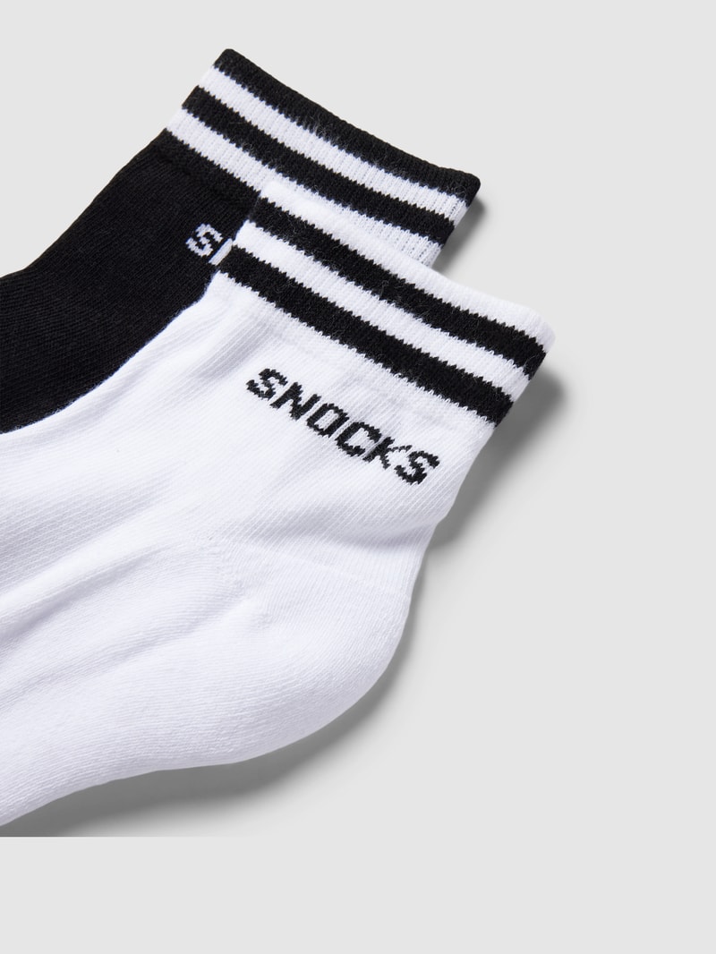 Socken mit Streifen im 2er-Pack in weiß