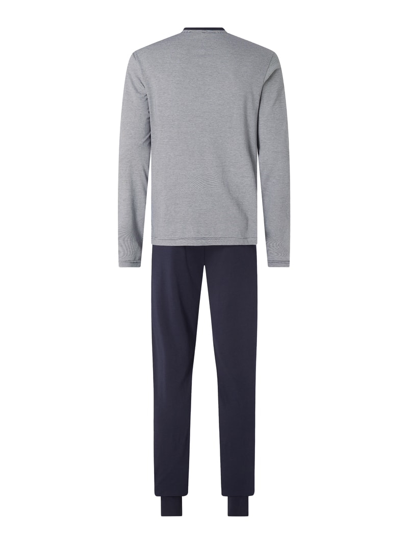 Pyjama mit Modal-Anteil in dunkelblau