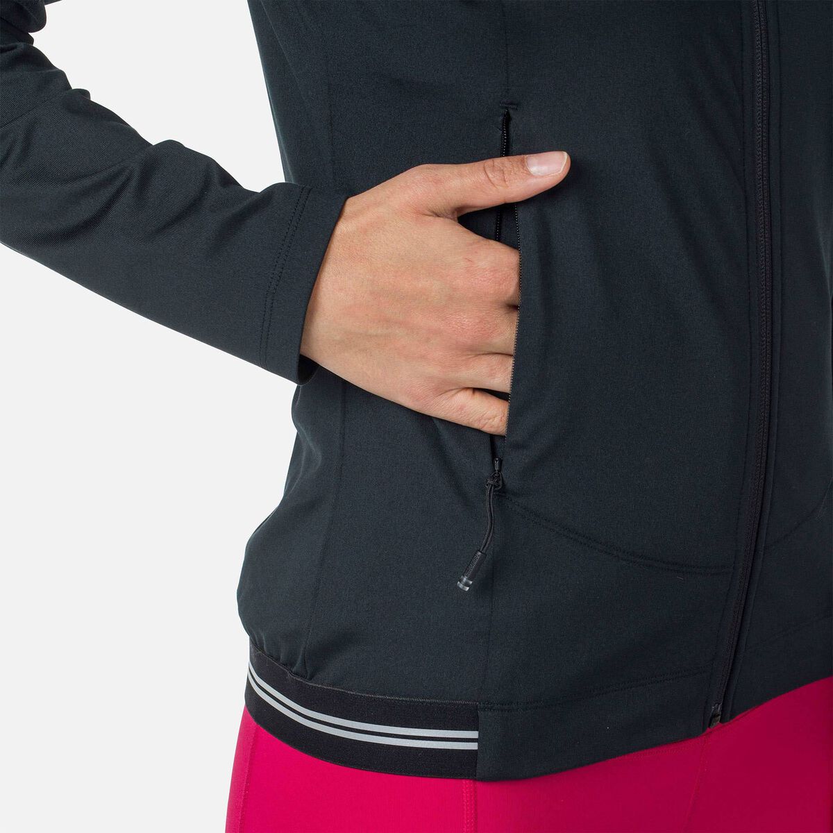 Eco Kapuzenpullover mit durchgehendem Reißverschluss für Damen