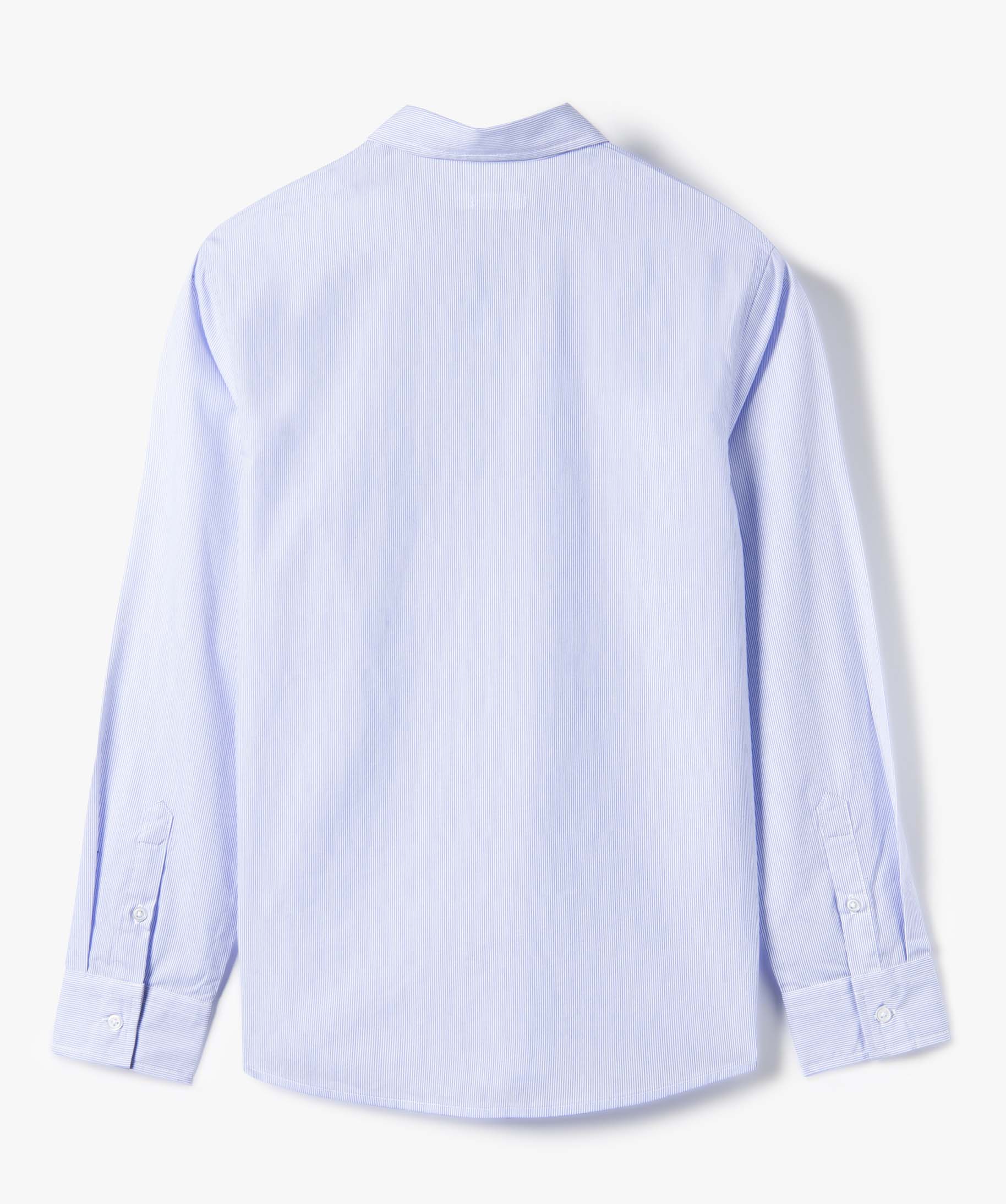 Chemise Garçon à manches longues à fines rayures bleu | GEMO