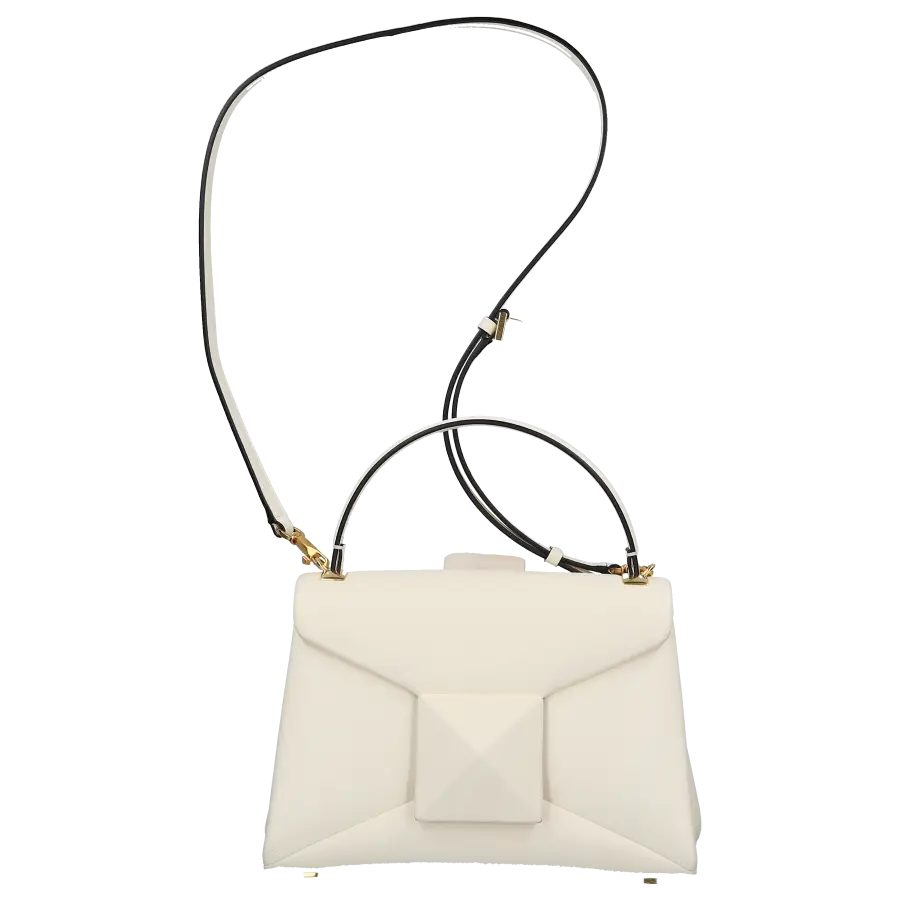 Valentino Garavani - Handtasche ONE STUD Napalammleder - weiß