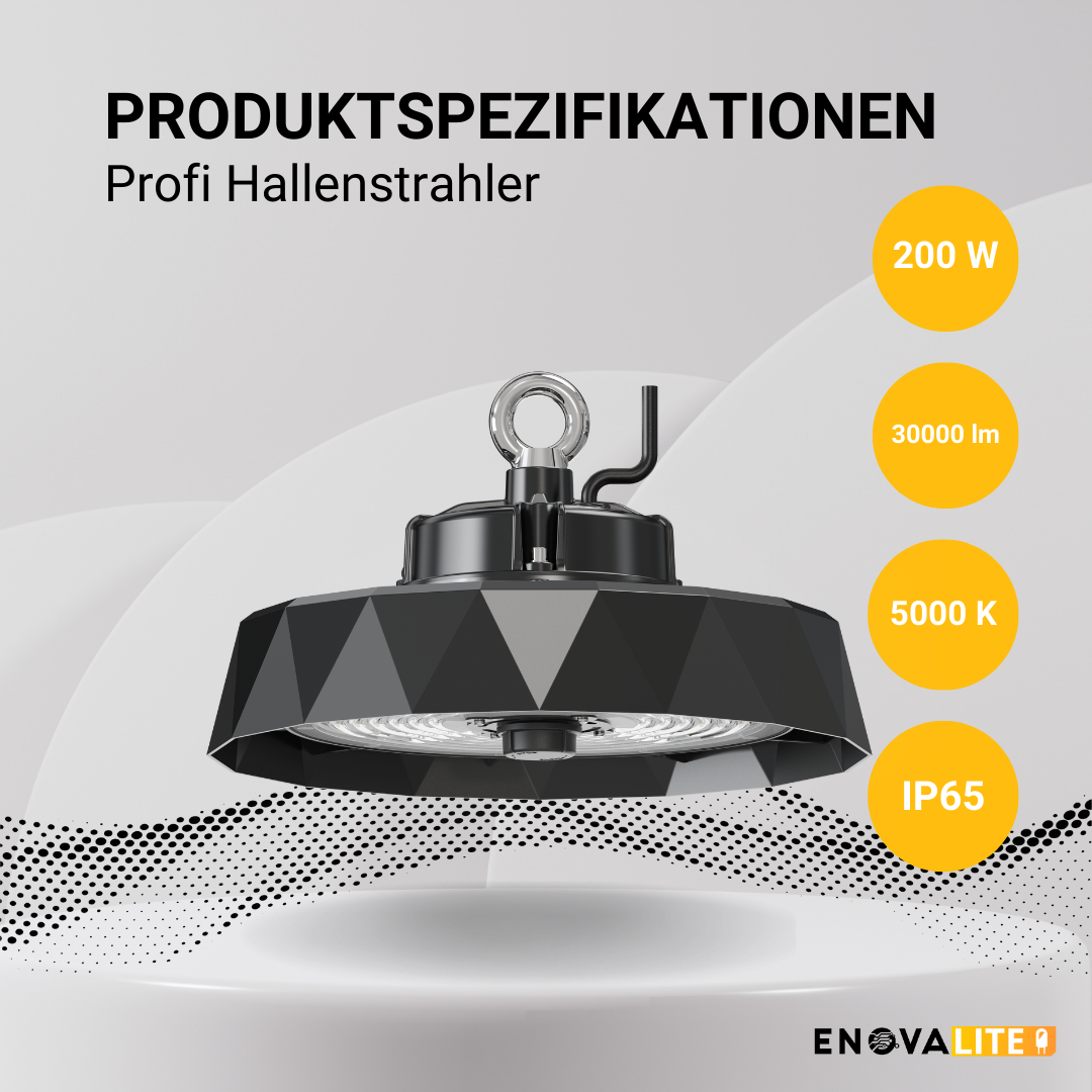 ENOVALITE LED-HighBay PRO, Diamant Design, 200 W