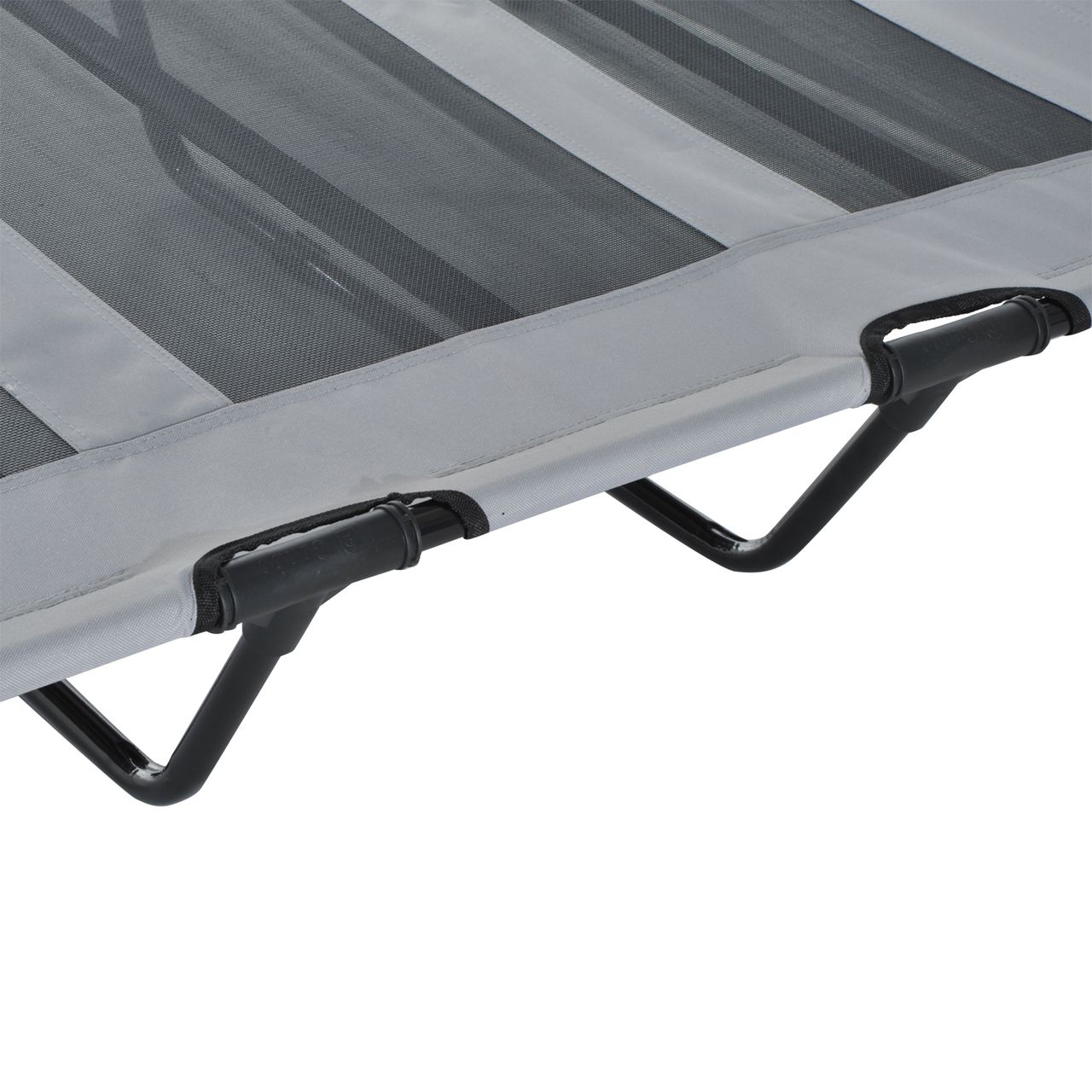 PawHut Haustierbett mit Baldachin Erhöhtes Hundebett Hundeliege outdoor Grau