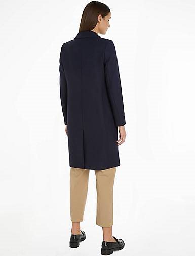 TOMMY HILFIGER Damen Mantel mit Wolle und Kaschmir WOOL BLEND CLASSIC COAT