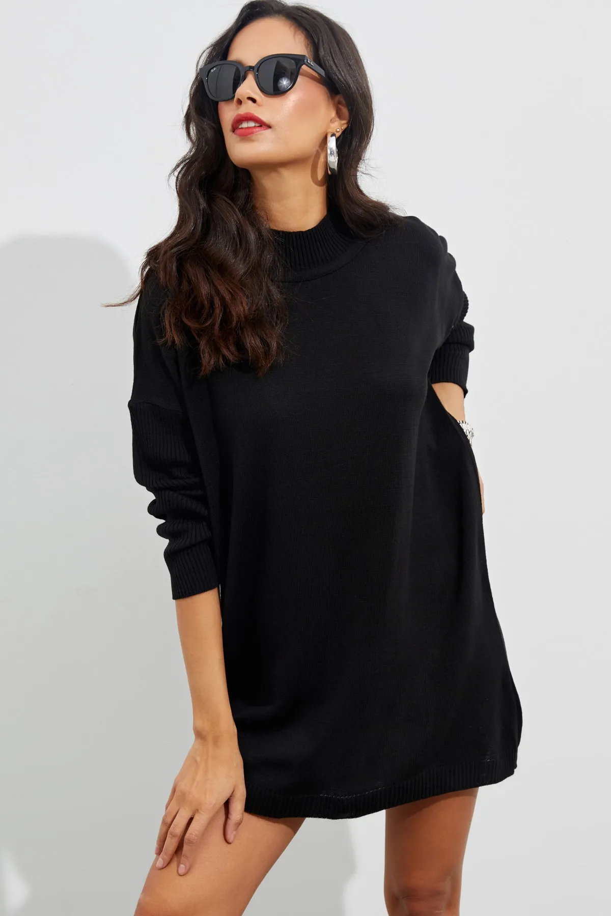 Cool & Sexy  Tunika - Schwarz - Relaxed Fit