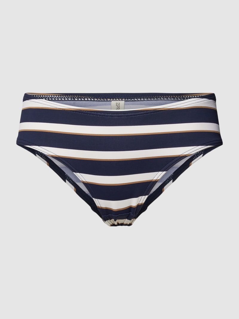 Bikini mit Streifenmuster Modell 'BRELA' in marineblau