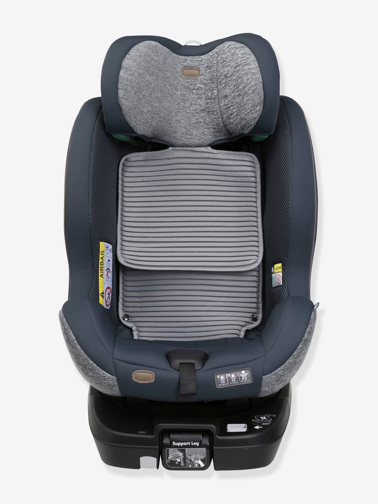 Chicco Kindersitz Seat3Fit i-Size Air Melange CHICCO, 40-125 cm, Gr. 0+/1/2 - graublau