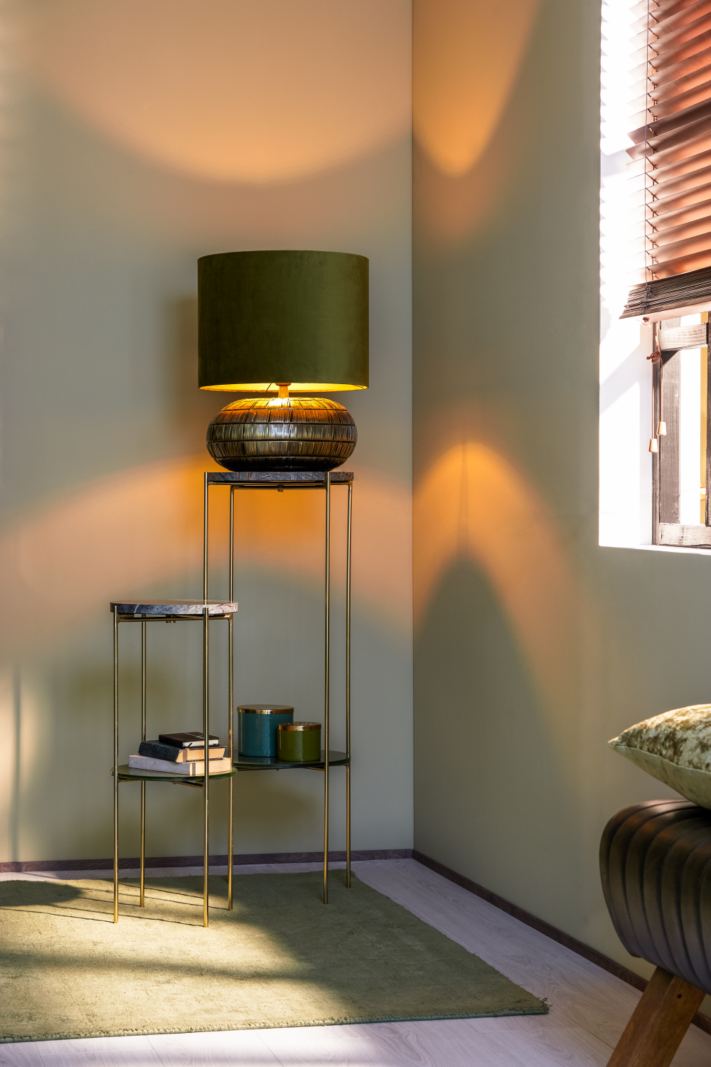 Lampenfuß Kymori antik bronze