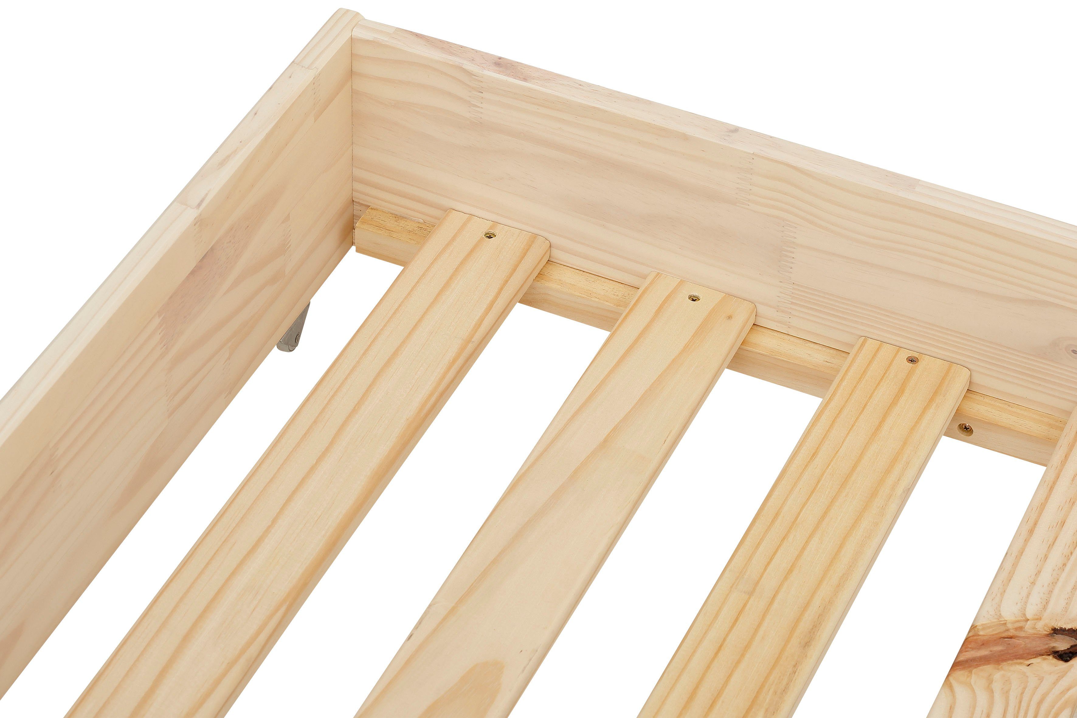 Lüttenhütt Bettschubkasten Janne, Kiefernholz und MDF, Schlafgelegenheit, Liegefläche 90x190 cm
