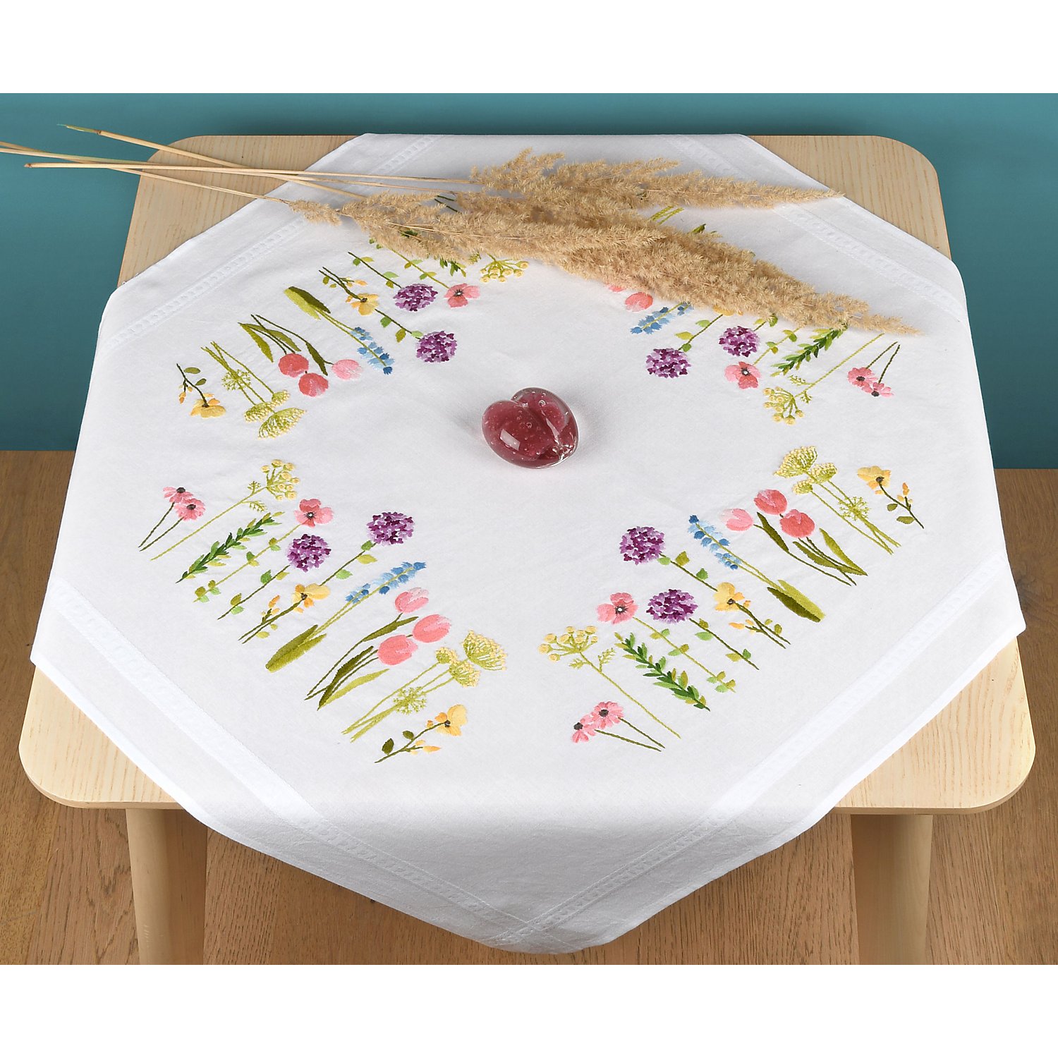 Stickmitteldecke 