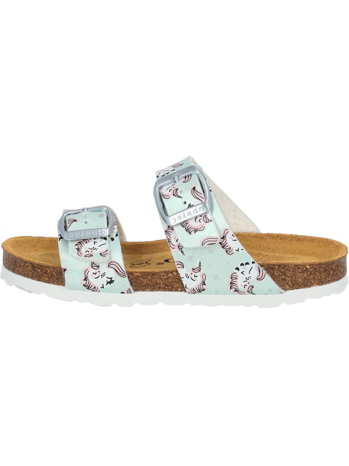palado Pantoletten in Hellgrün Metallic Unicorn günstig kaufen