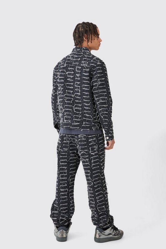 Lockere zerrissene Jeans