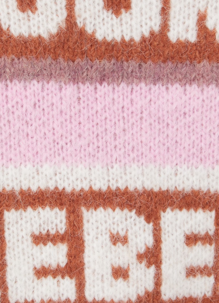Fargerik Rebel Ximenia grovstrikket genser med brodert logo