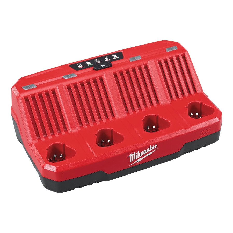 Milwaukee Zubehör 4932430554 M12 C4 4-Schacht-Ladegerät 12V