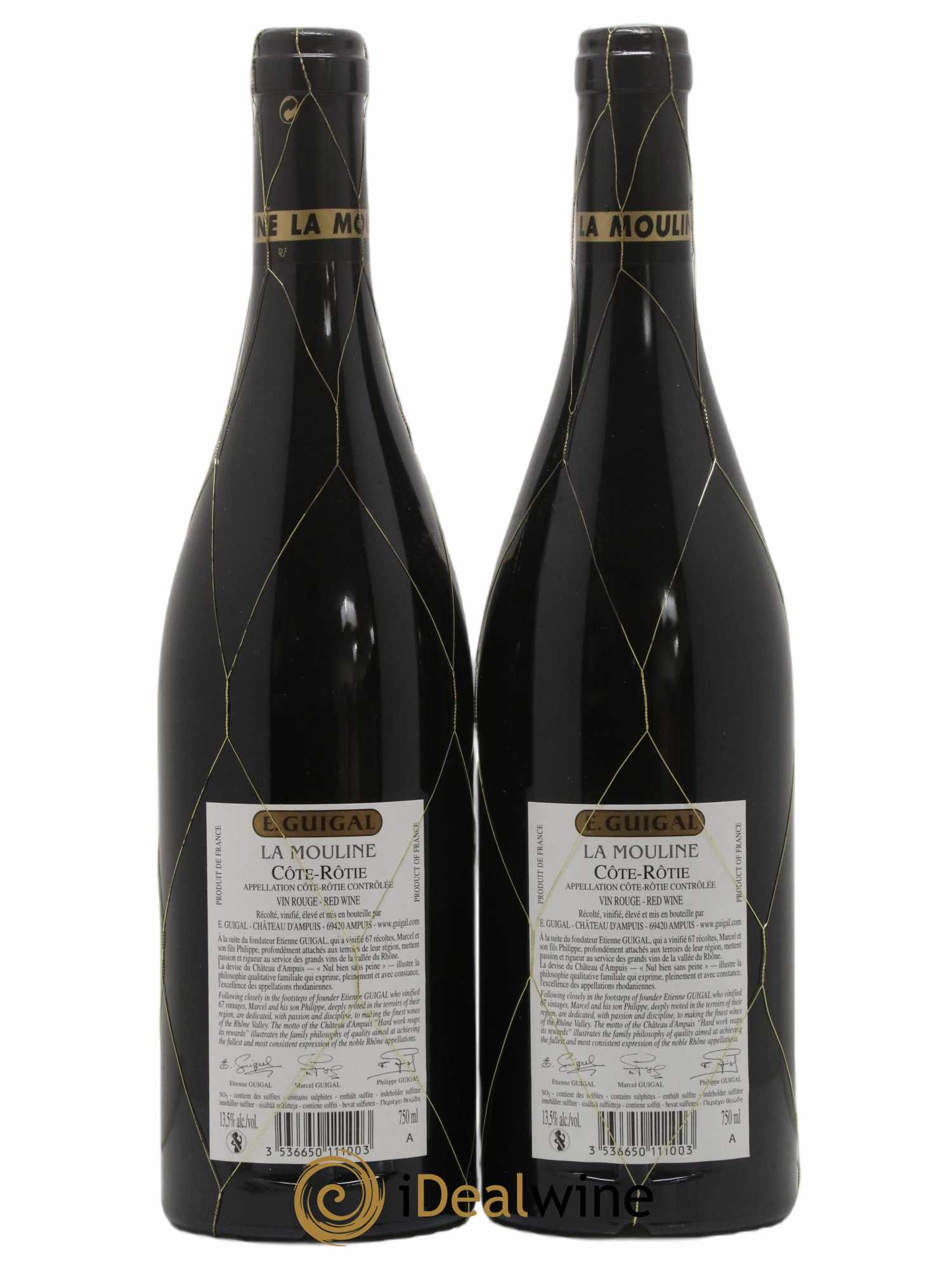 Côte-Rôtie La Mouline Guigal  2016 - Lot de 2 Bouteilles