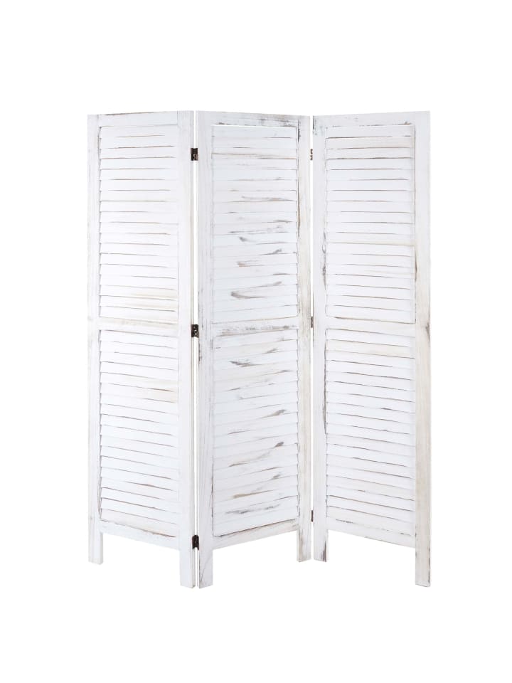 MCW Paravent G30, Shabby-Look, Weiß günstig kaufen onesize