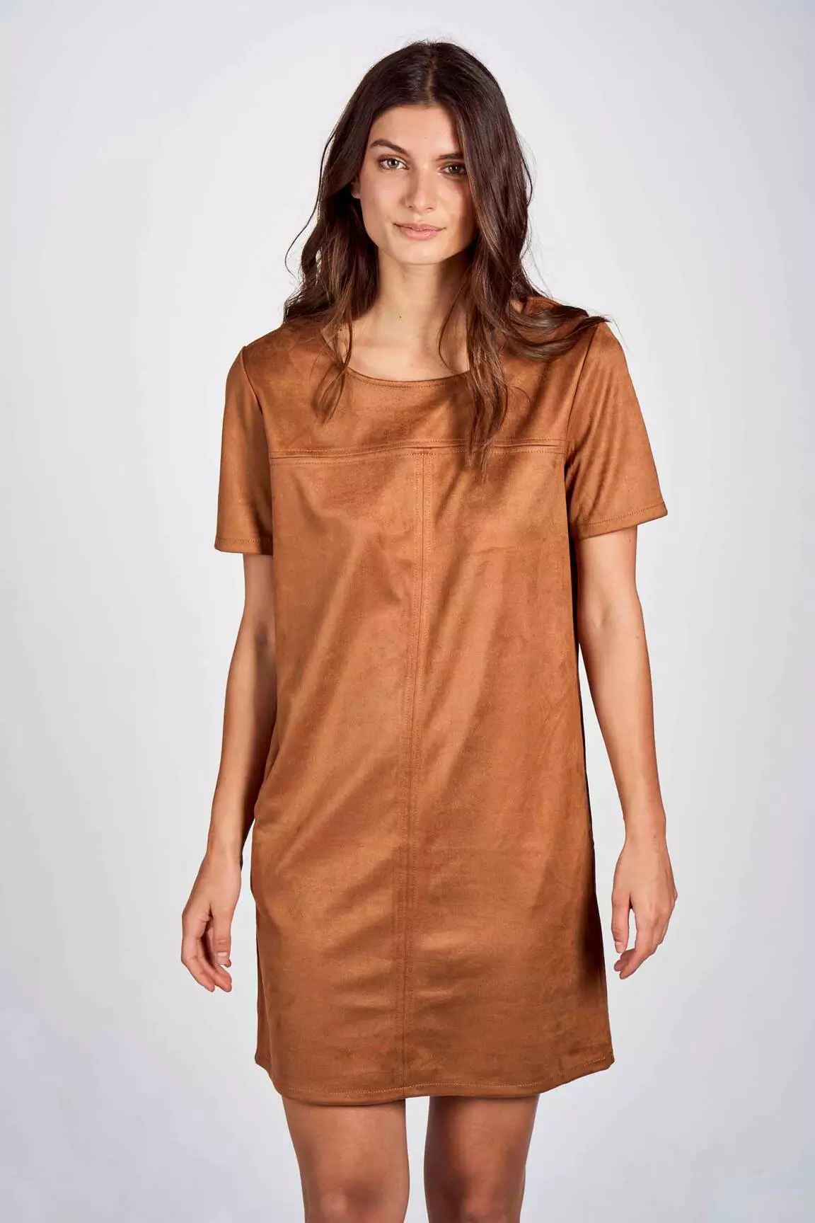 S Oliver Robes Courtes Femme couleur marron