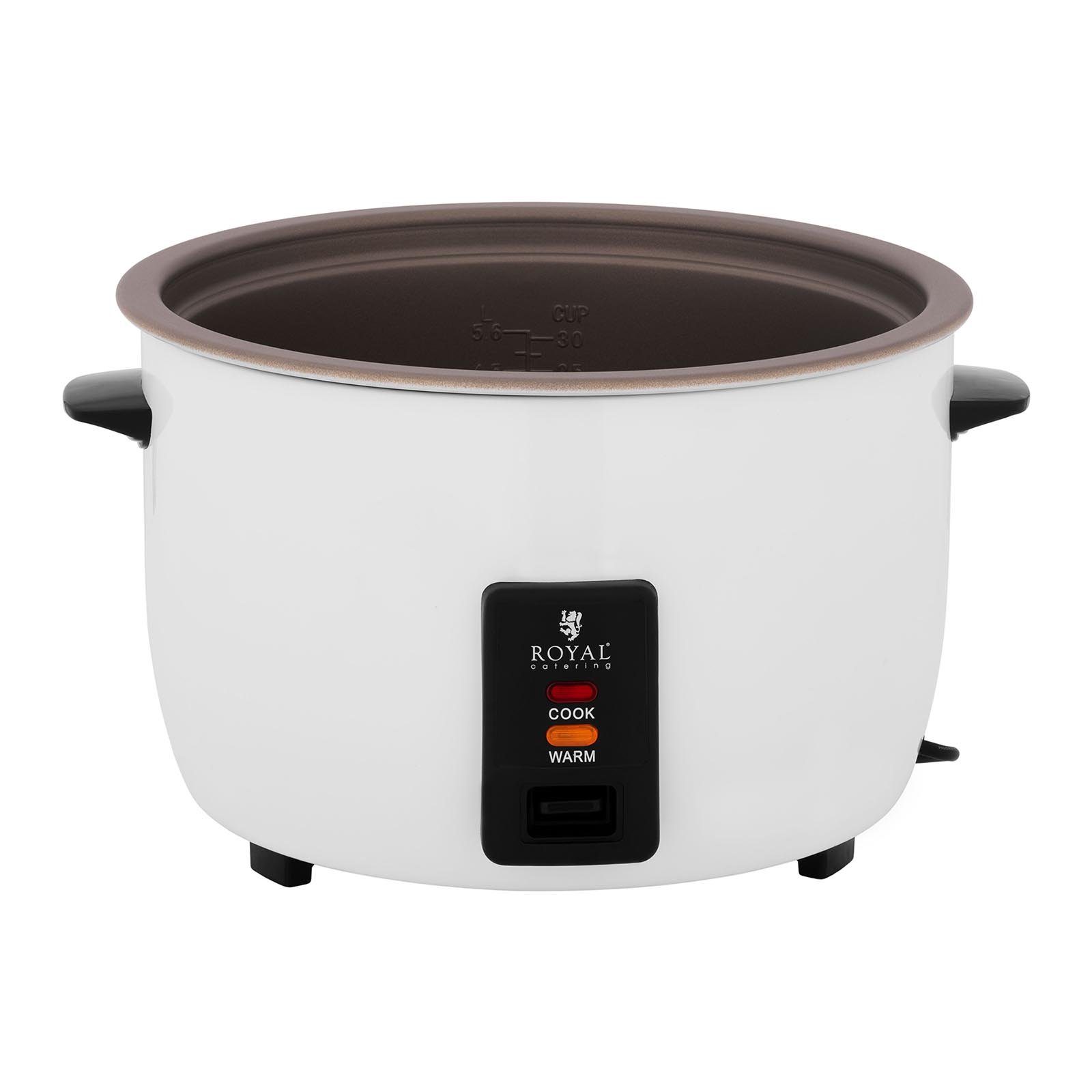 Royal Catering Reiskocher Gastro Reiskocher Elektrisch Dampfkocher Reiskochtopf Gemüsegarer 10 L, 1550 W