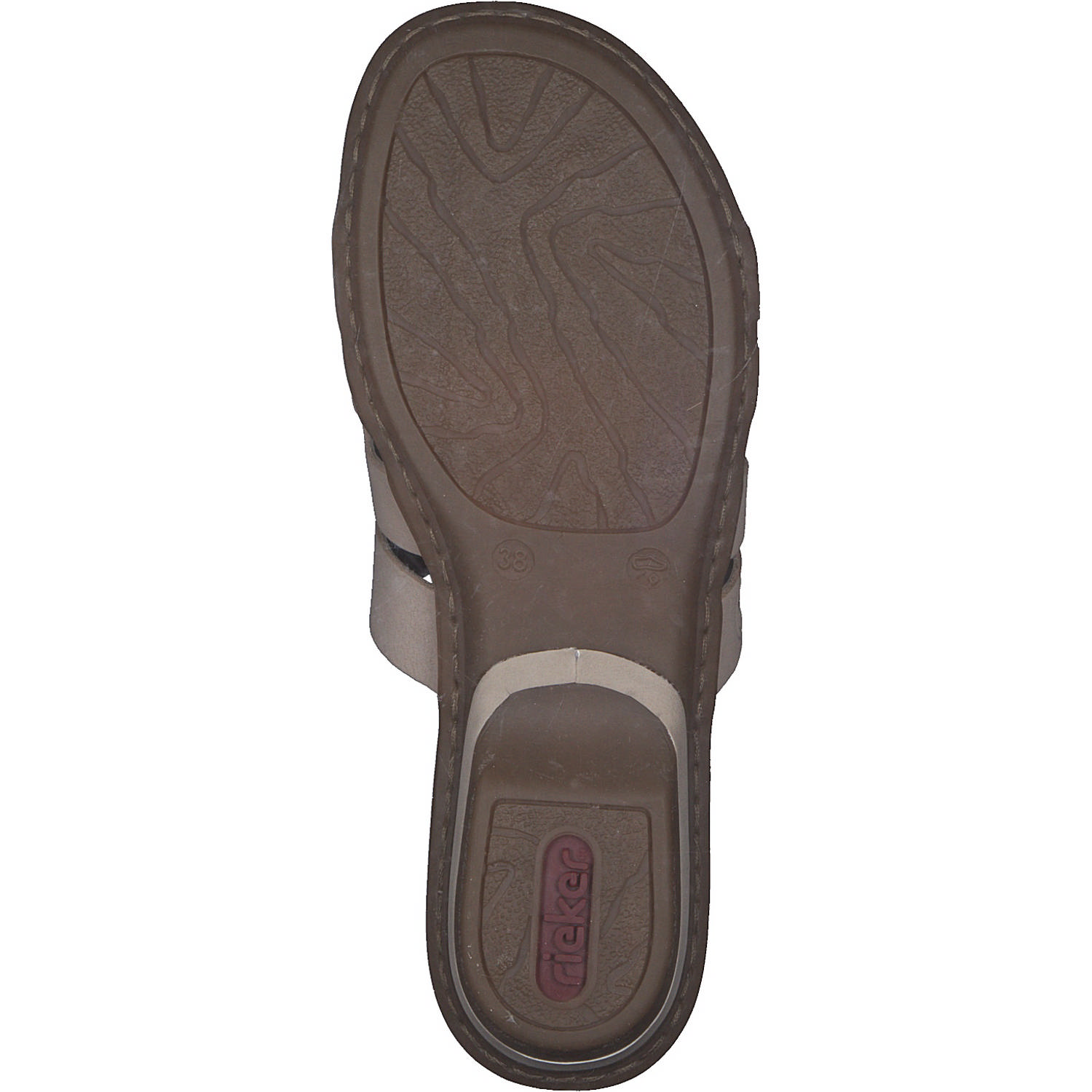 Rieker 63486, Pantoletten & Badeschuhe, Damen, Beige