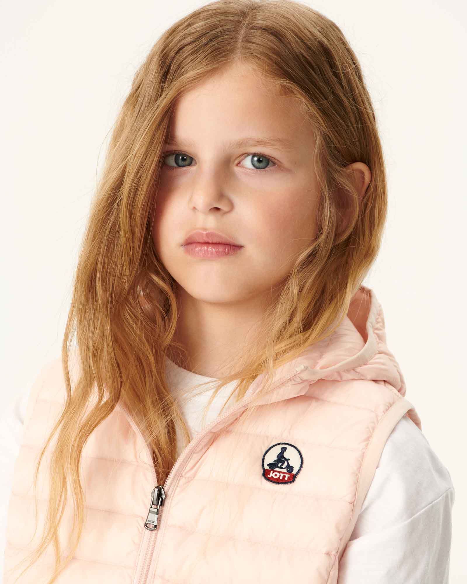 Doudoune sans manches enfant Rose clair Djam