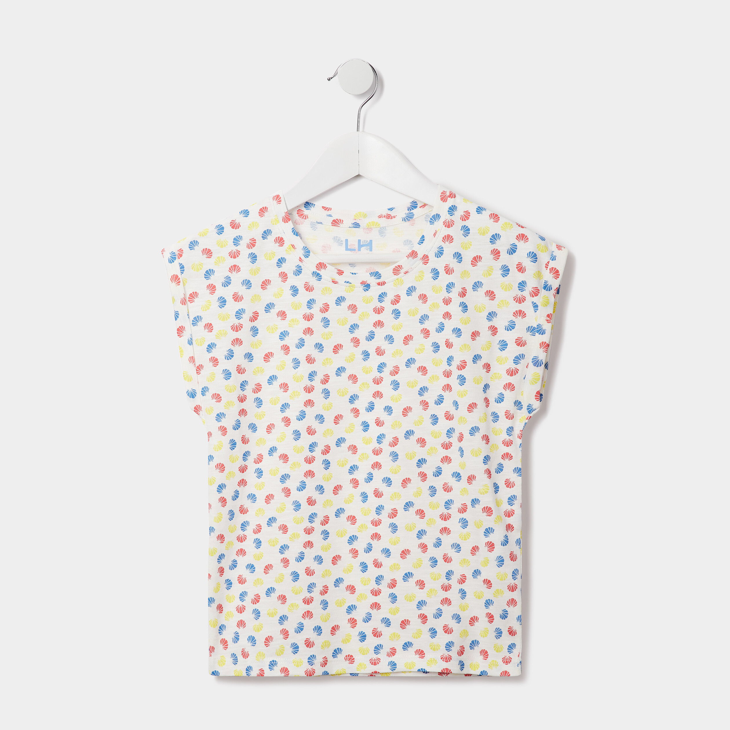 T-shirt fluide manches courtes blanc fille | La Halle