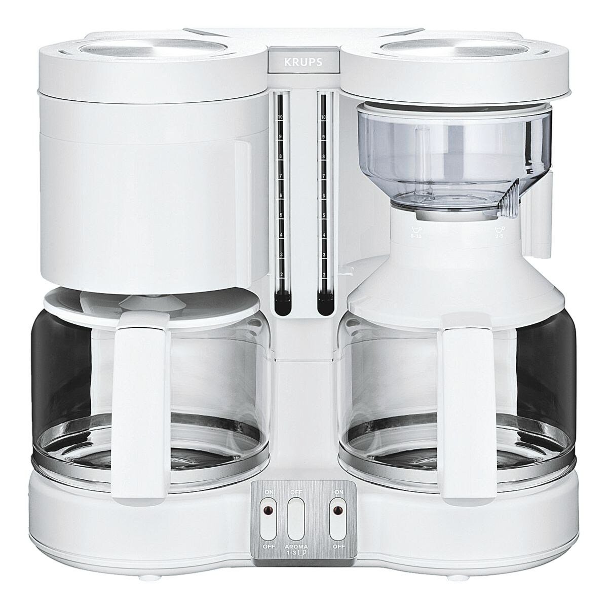 Krups Filterkaffeemaschine Duothek Plus, Kaffeemaschine für 2x 10 Tassen