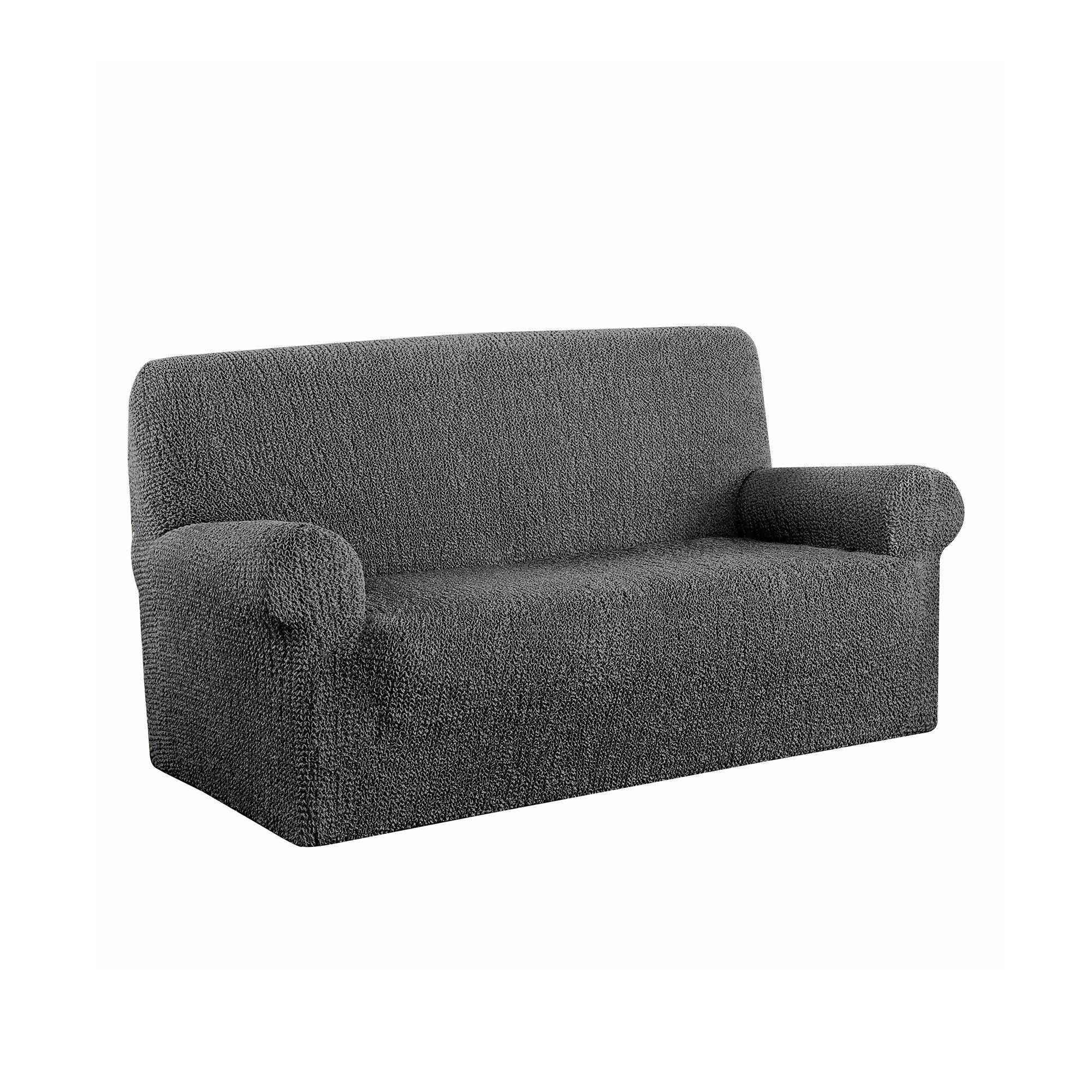 Housse bi-extensible imprimée gaufrée pour fauteuil et canapé