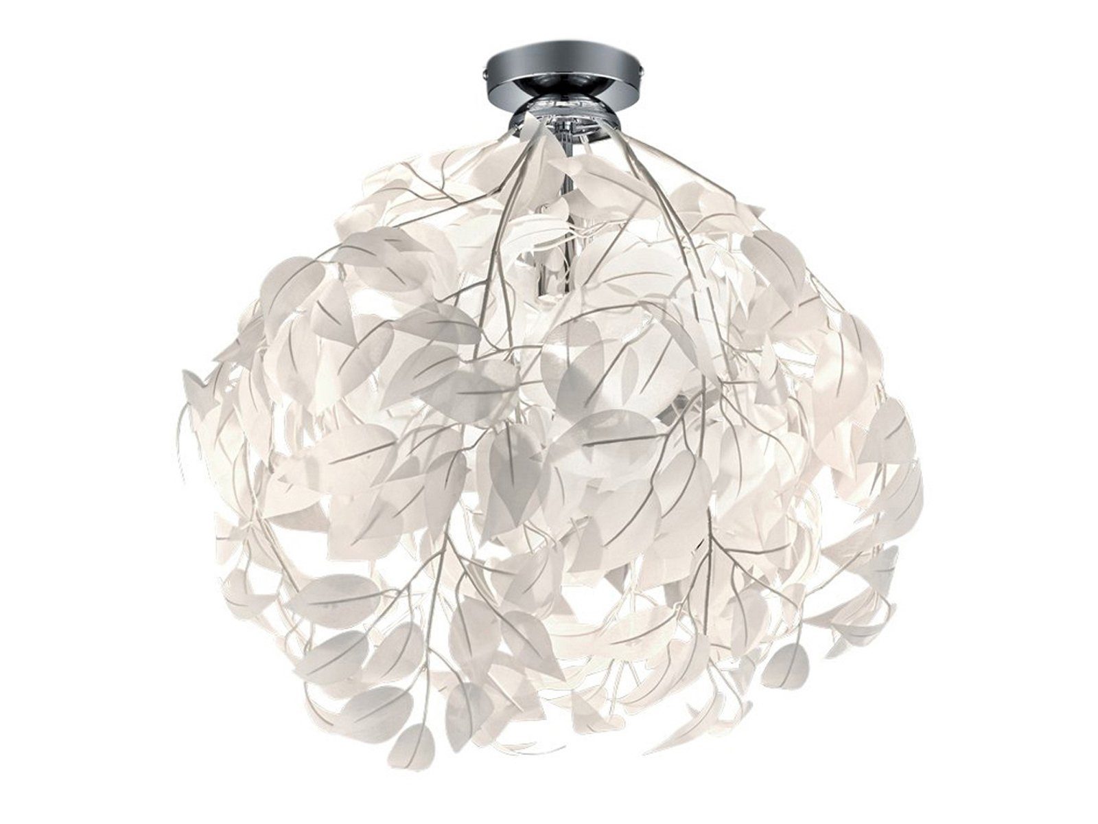 meineWunschleuchte LED Deckenleuchte, Dimmfunktion, LED wechselbar, Warmweiß, Ausgefallene stylische Designer-lampen für über-n Esstisch Weiß, Ø38cm