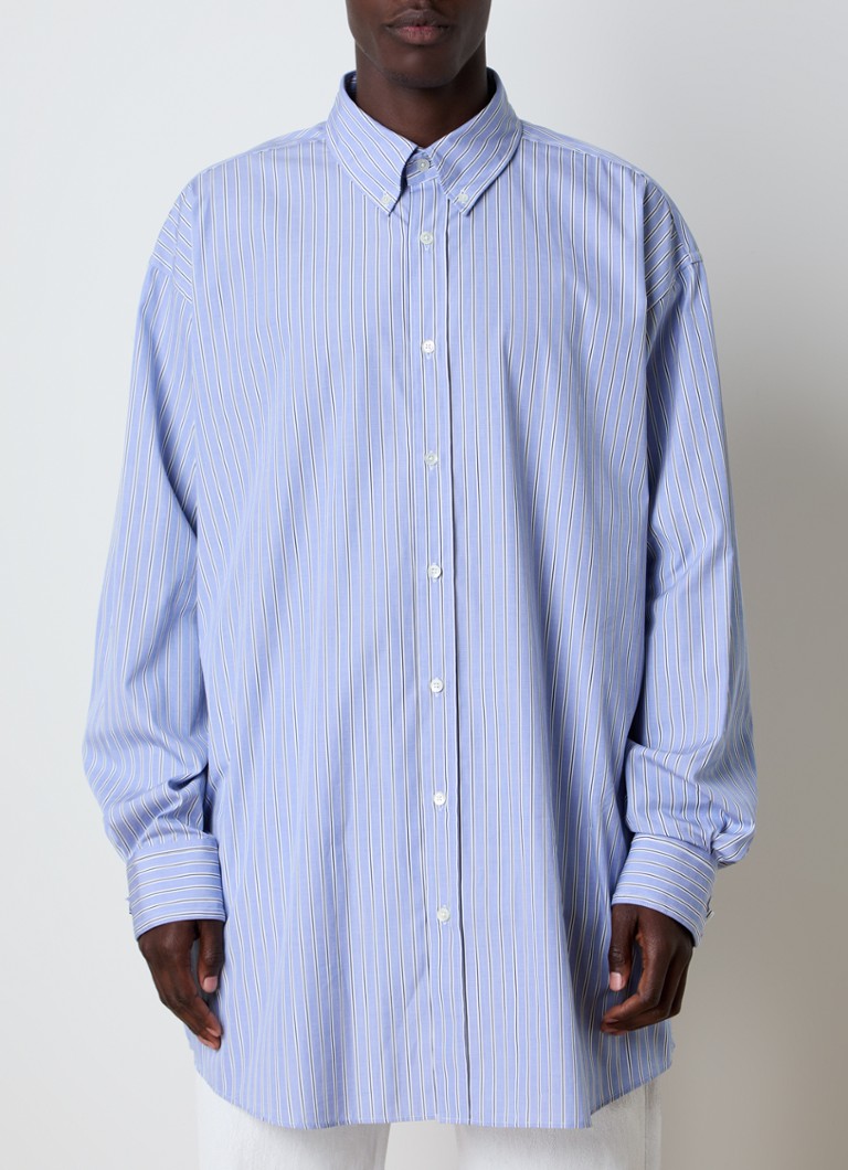 Camisa oversized Maison Margiela com estampa listrada