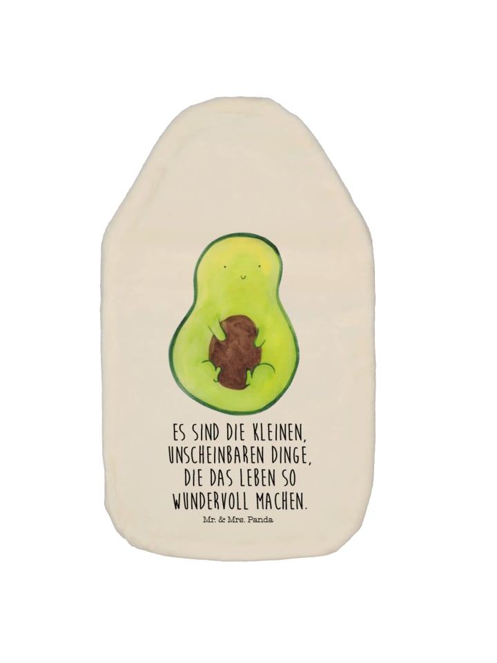 Mr. & Mrs. Panda Wärmflasche Avocado Kern mit Spruch in Weiß günstig kaufen onesize