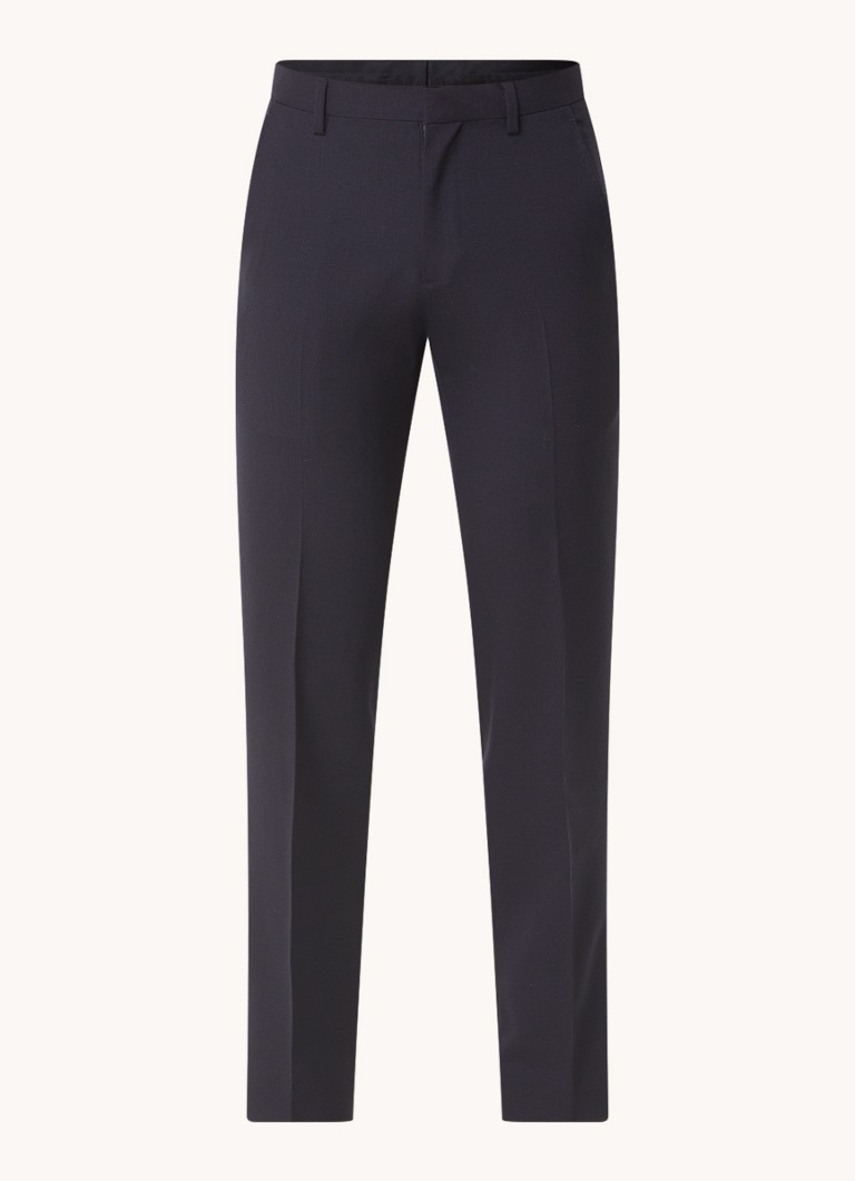 Pantaloni Sandro slim fit din lână virgină, cu buzunare laterale.