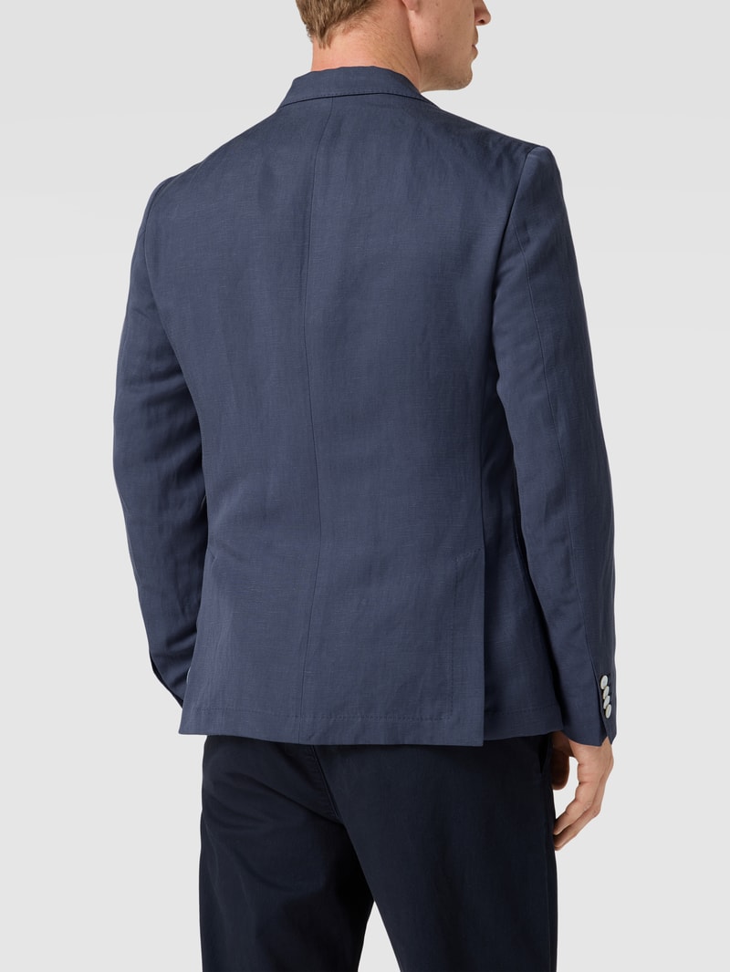 Slim Fit 2-Knopf-Sakko Modell 'Hanry' in marineblau
