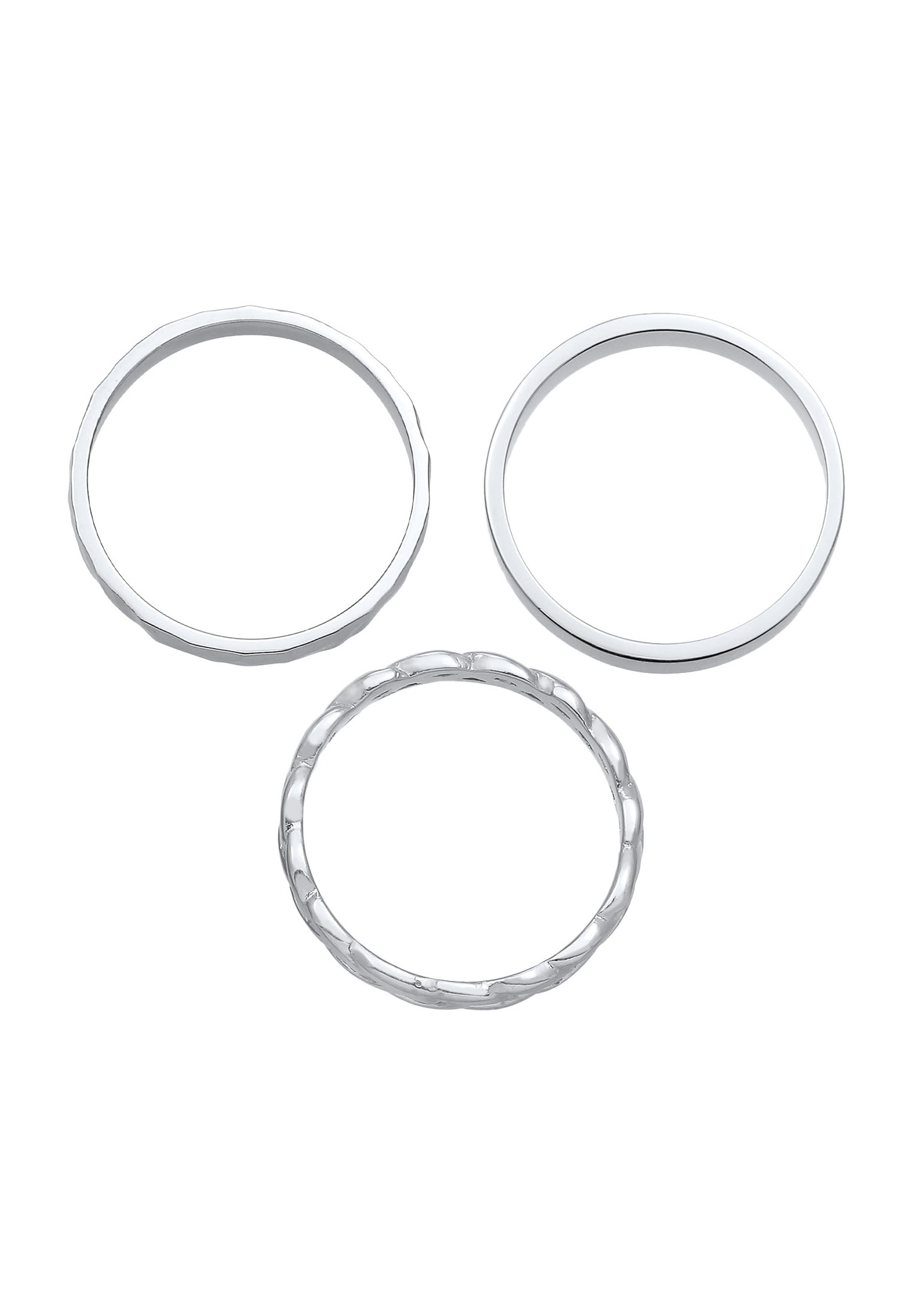 Elli Set of 3 bracelets for women in 925 sterling silver