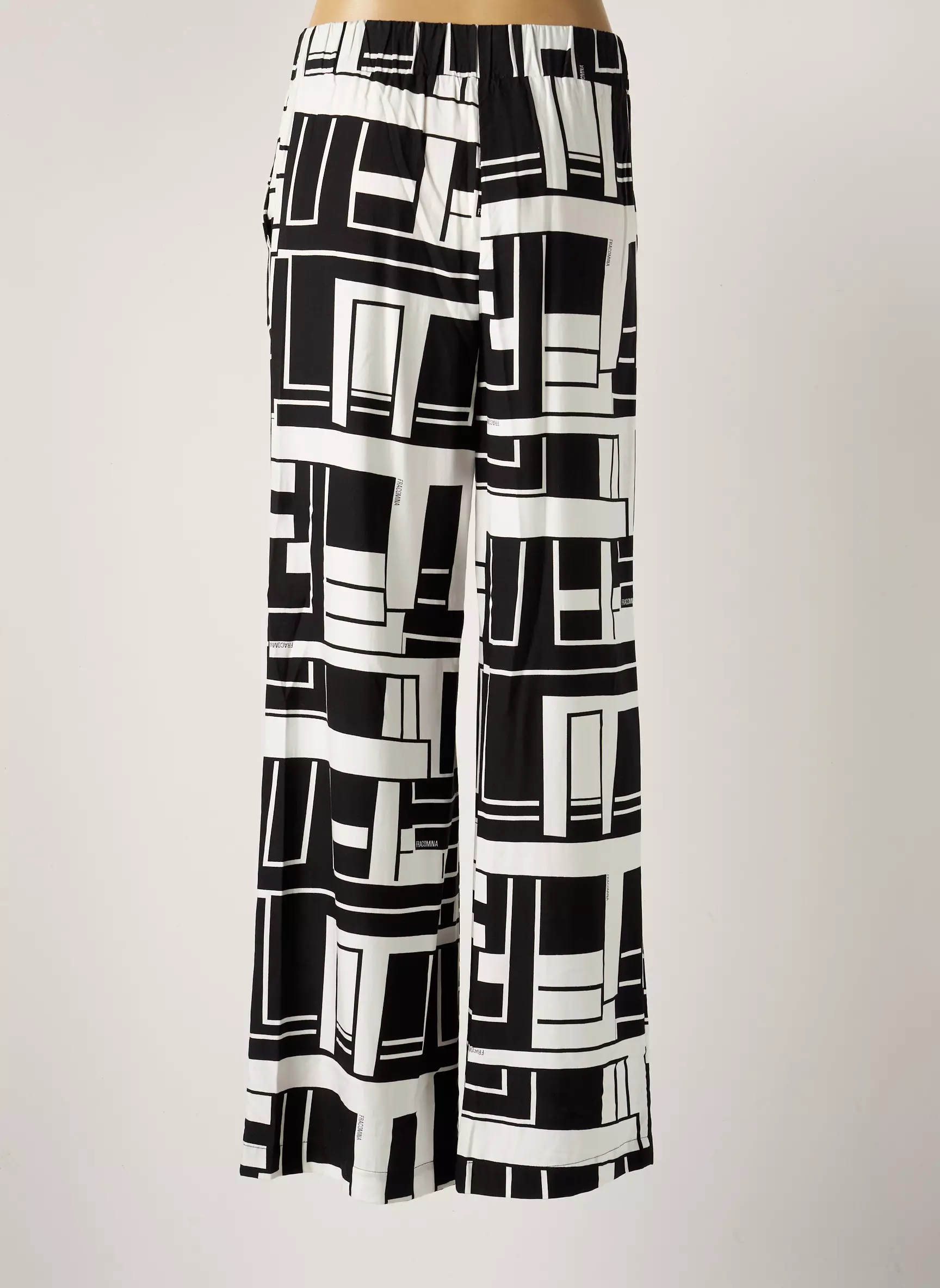 Fracomina Pantalons Larges Femme couleur noir
