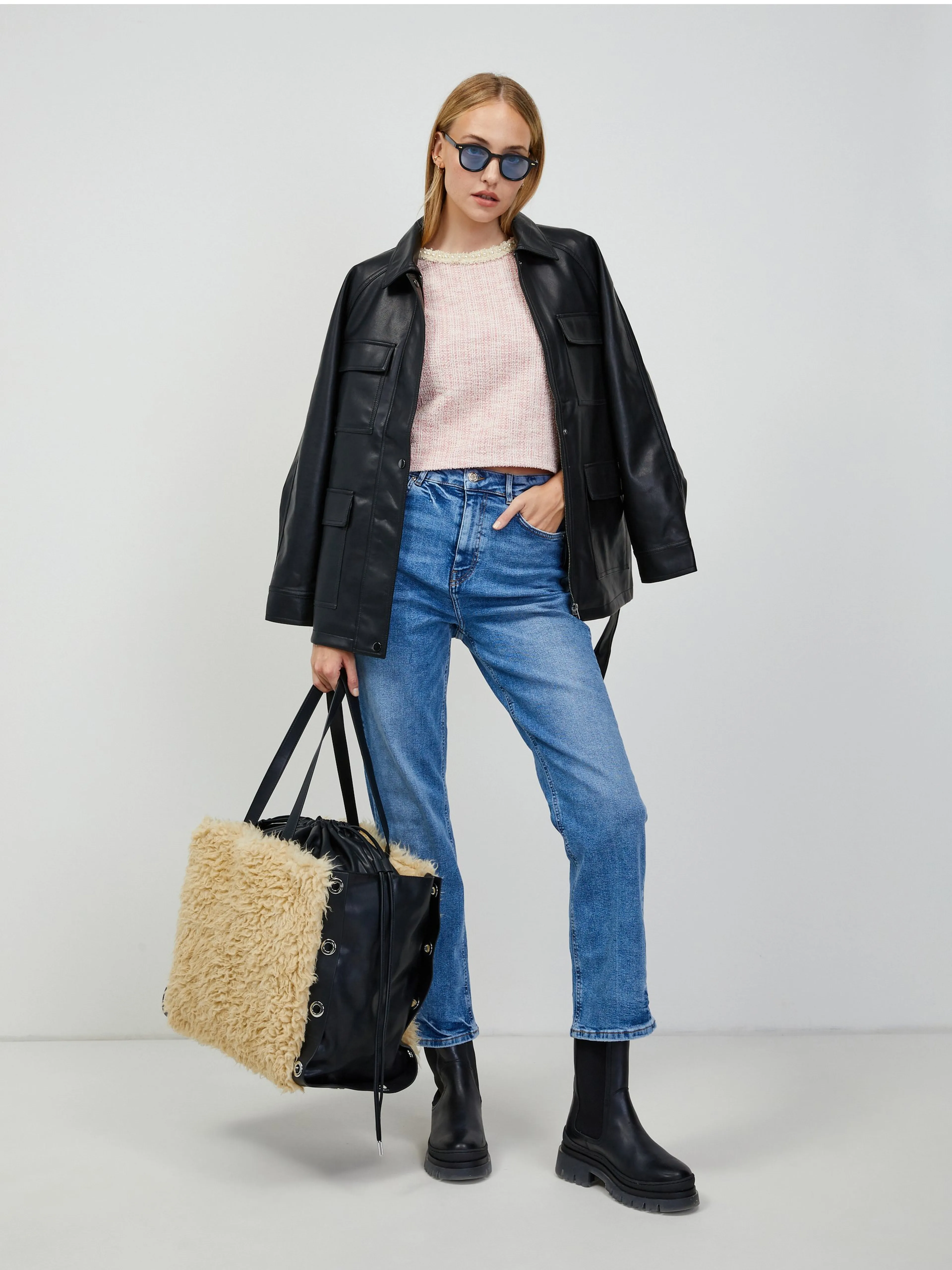 Blaue Damenjeans Straight Fit ORSAY