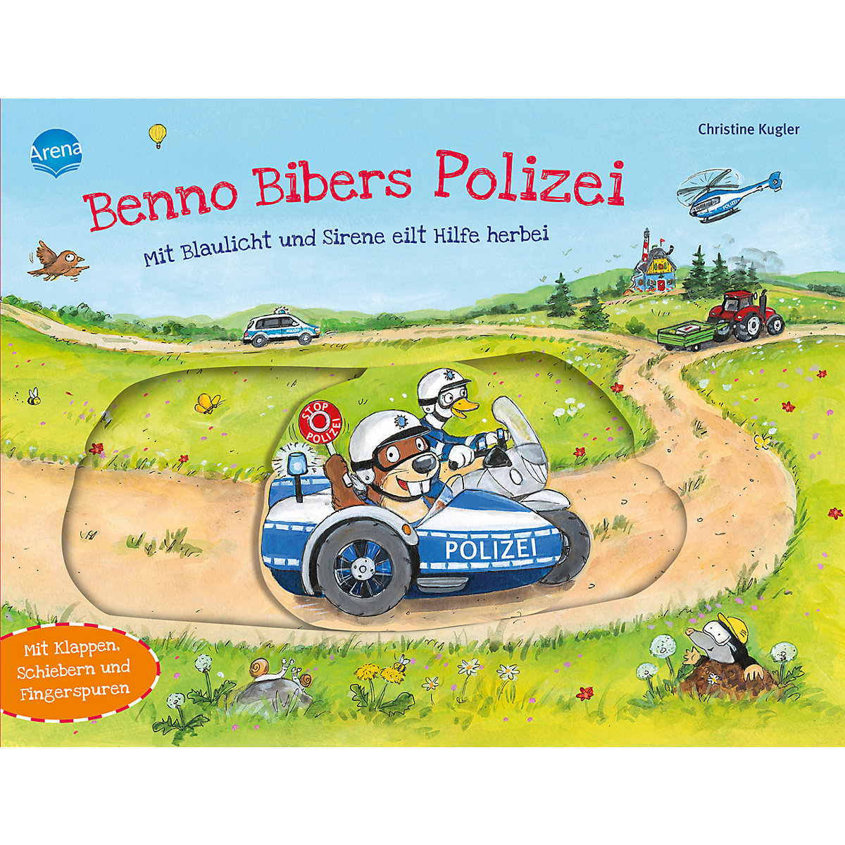 Benno Bibers Polizei. Mit Blaulicht und Sirene eilt Hilfe herbei