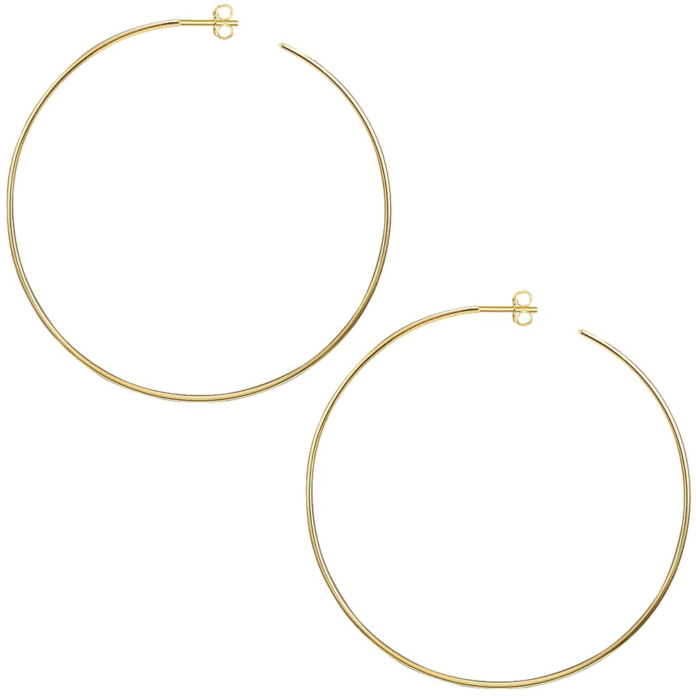 Glanzstücke München Créoles en argent Argent sterling en Or jaune Boucles d'oreilles