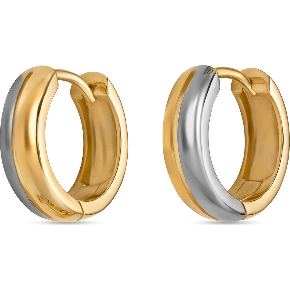 Valeria Créoles 585 Or jaune Boucles d'oreilles