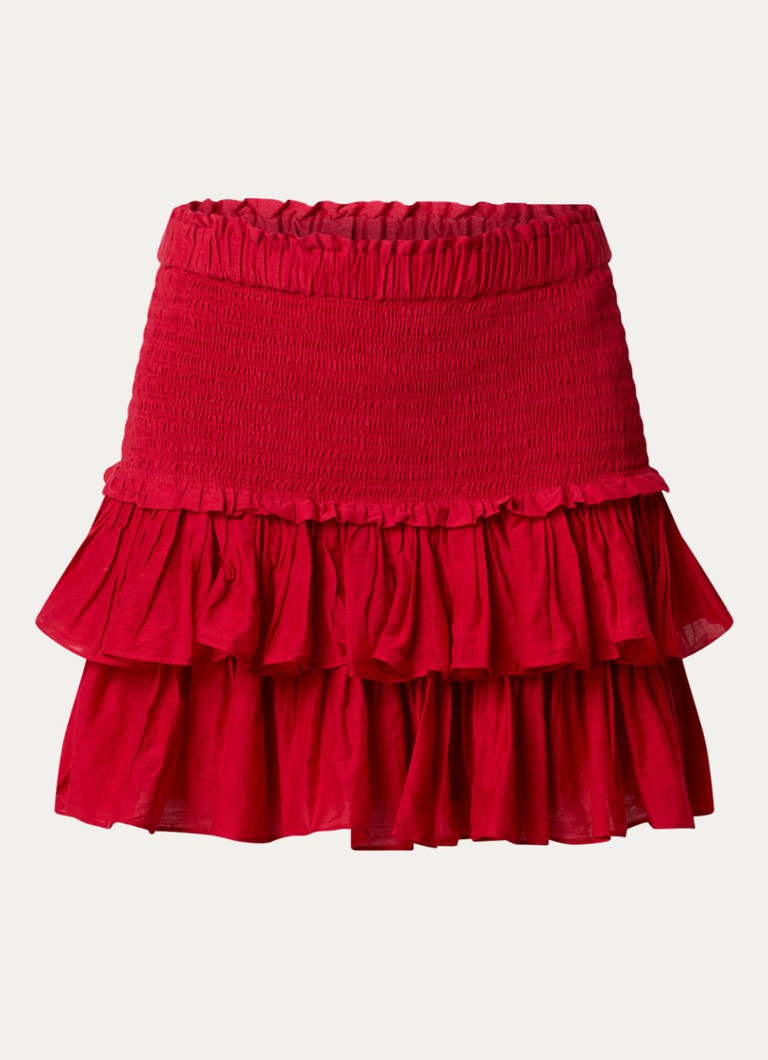 Fustă mini plisată Naomi cu volane de la Isabel Marant