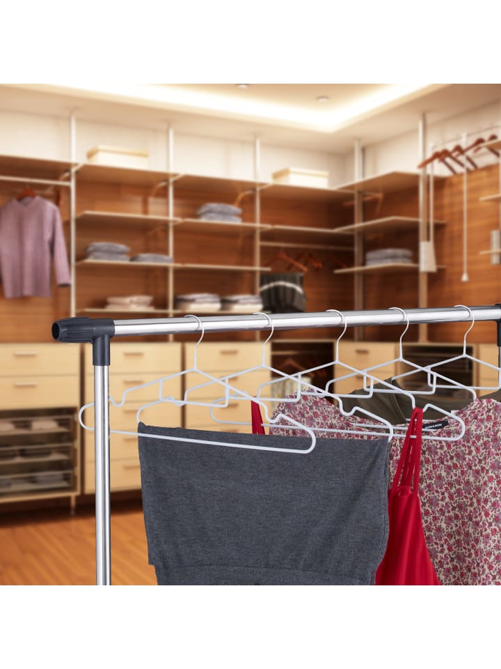 relaxdays 24x Kleiderbügel in Hellgrau günstig kaufen onesize