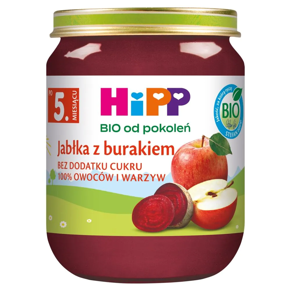 Hipp ekologiška obuolių ir burokėlių vaisių ir daržovių tyrė