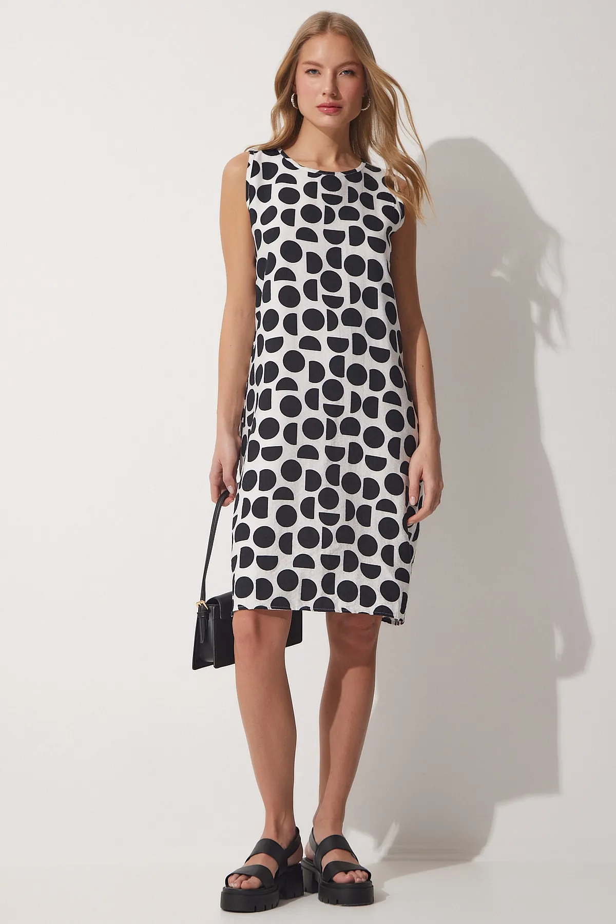 Happiness İstanbul  Gemustertes Sommerkleid in A-Linie