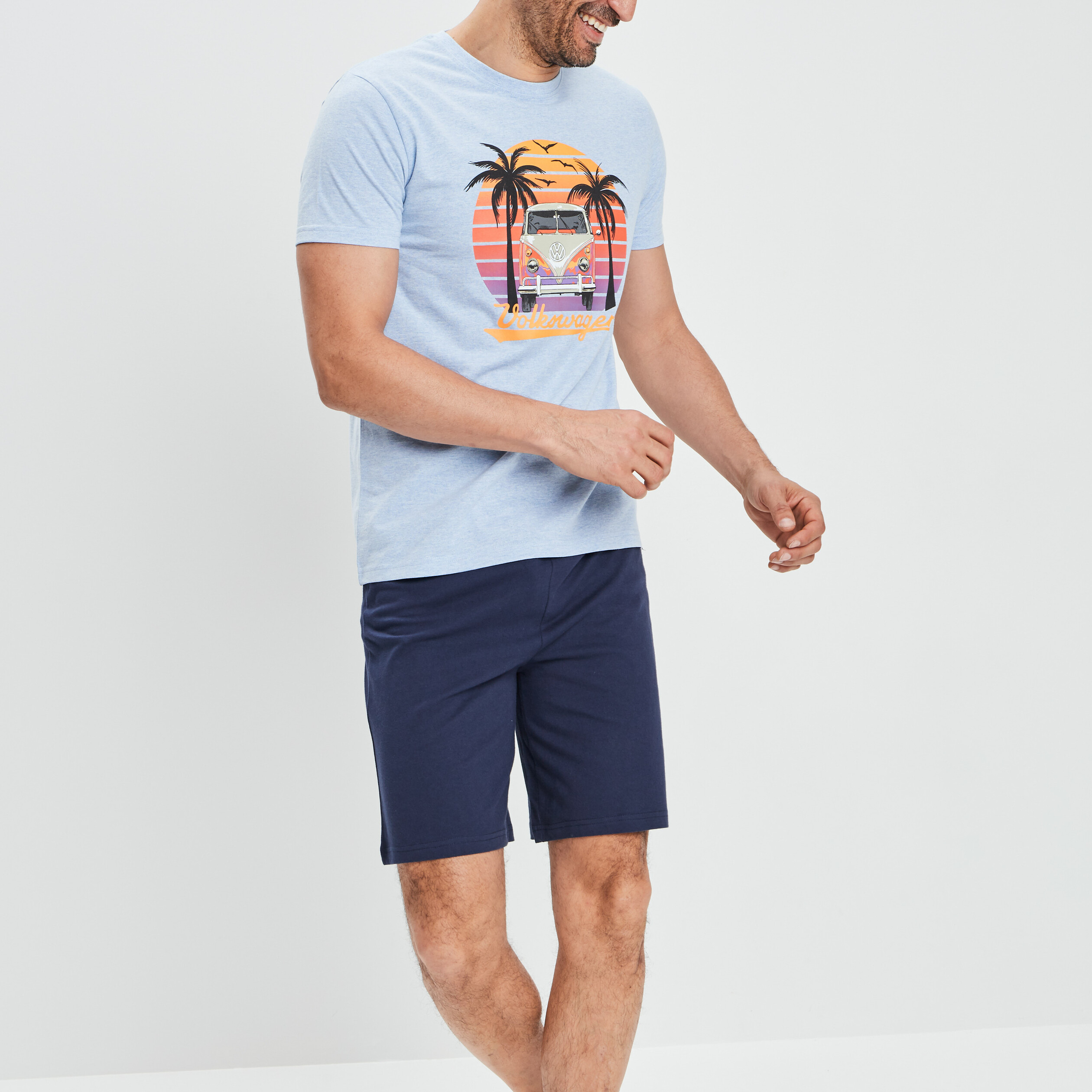 Ensemble pyjama Volkswagen bleu gris homme | La Halle
