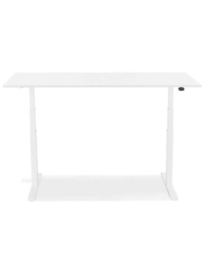 KADIMA DESIGN Schreibtisch 140x70 cm elektrisch höhenverstellbar ergonomisch in Weiß günstig kaufen