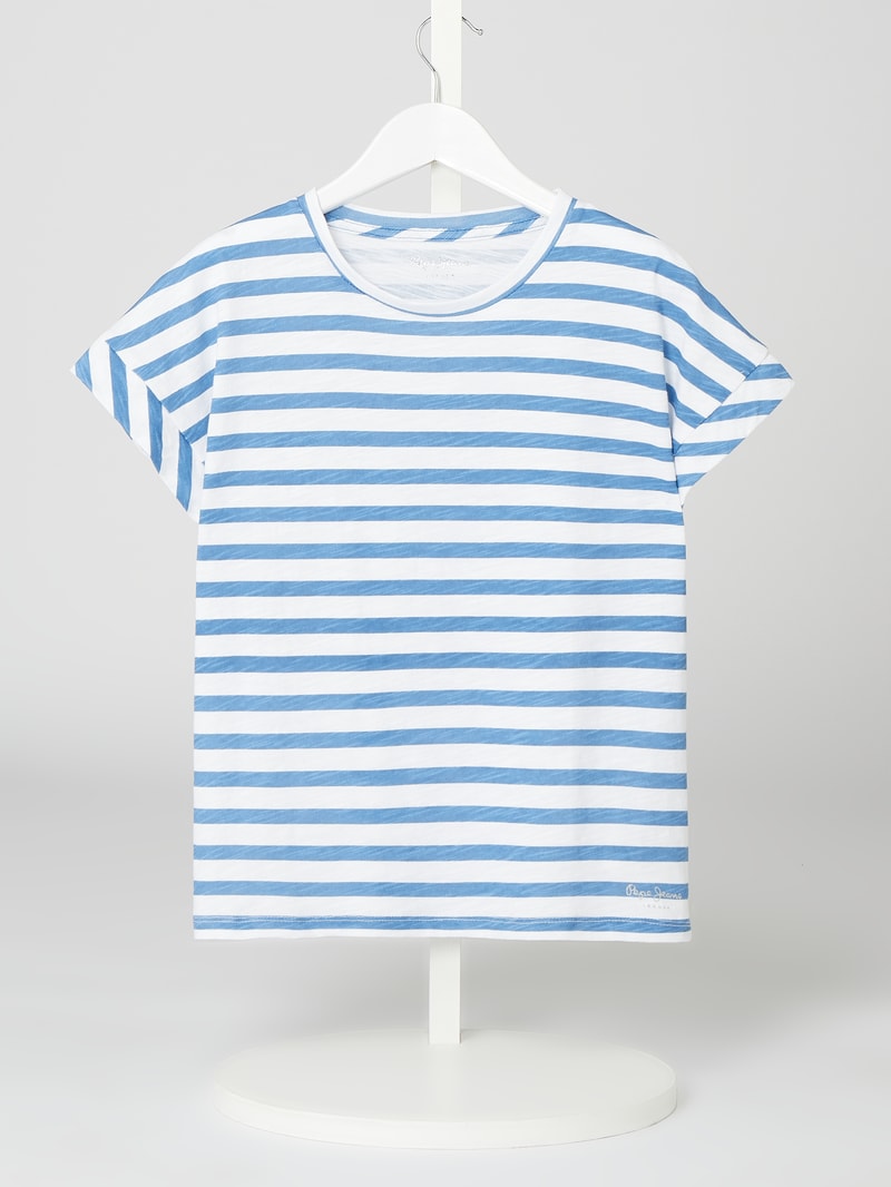 T-Shirt aus Baumwolle in weiß