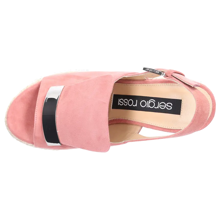 Sergio Rossi - Espadrilles SR1 ESPADRILLAS Wildleder Logo altrosa - pink