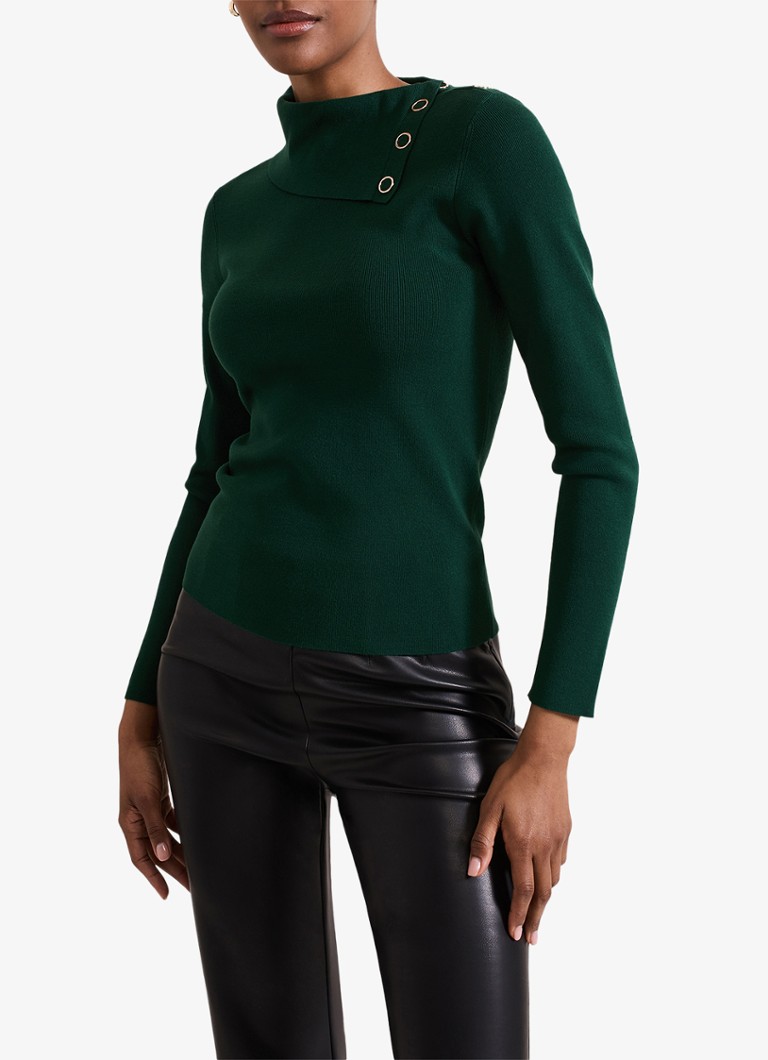 Pull Regina de Phase Eight en maille côtelée avec col montant