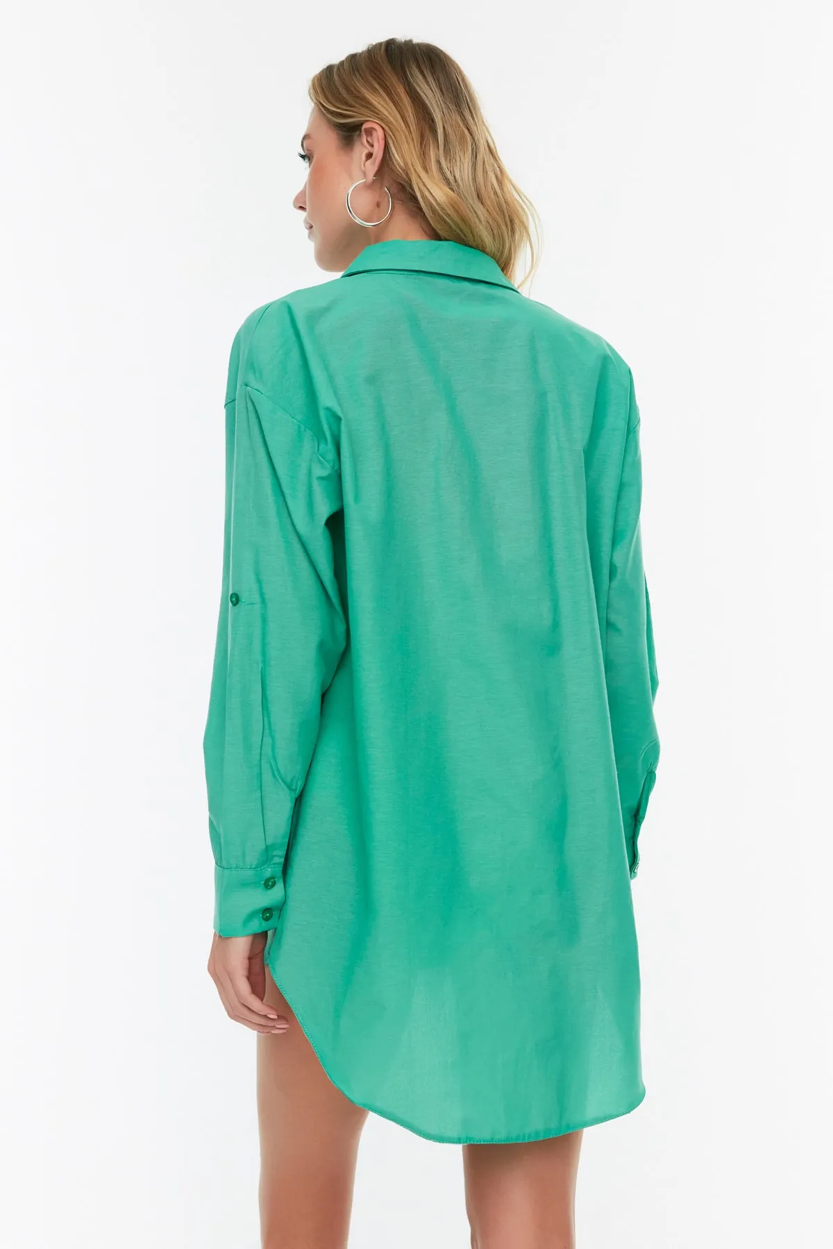 Trendyol Collection  Hemd - Grün - Relaxed Fit