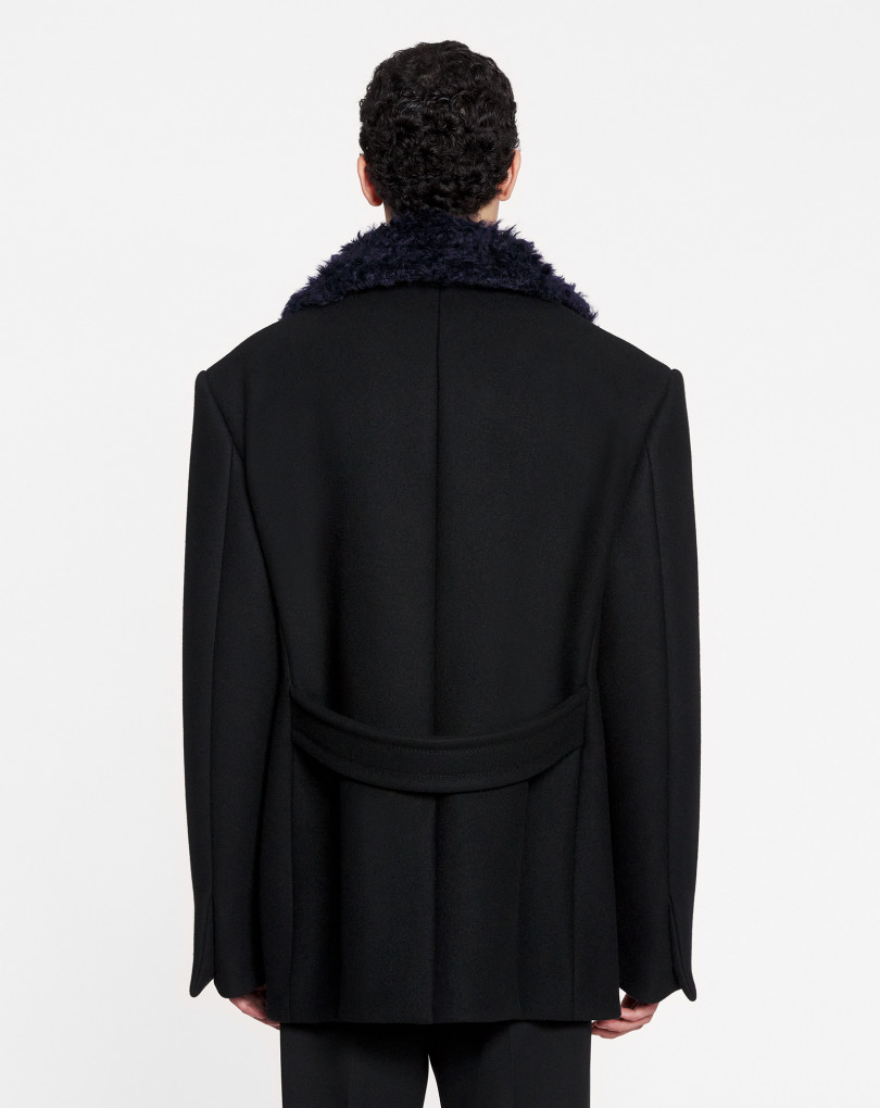 CABAN OVERSIZE AVEC COL AMOVIBLE