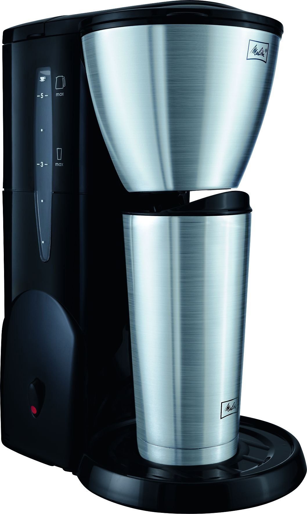 Melitta Filterkaffeemaschine Melitta® Single5® Therm M728, 0,62l Kaffeekanne, Papierfilter 1x2, mit Edelstahl-Thermobecher